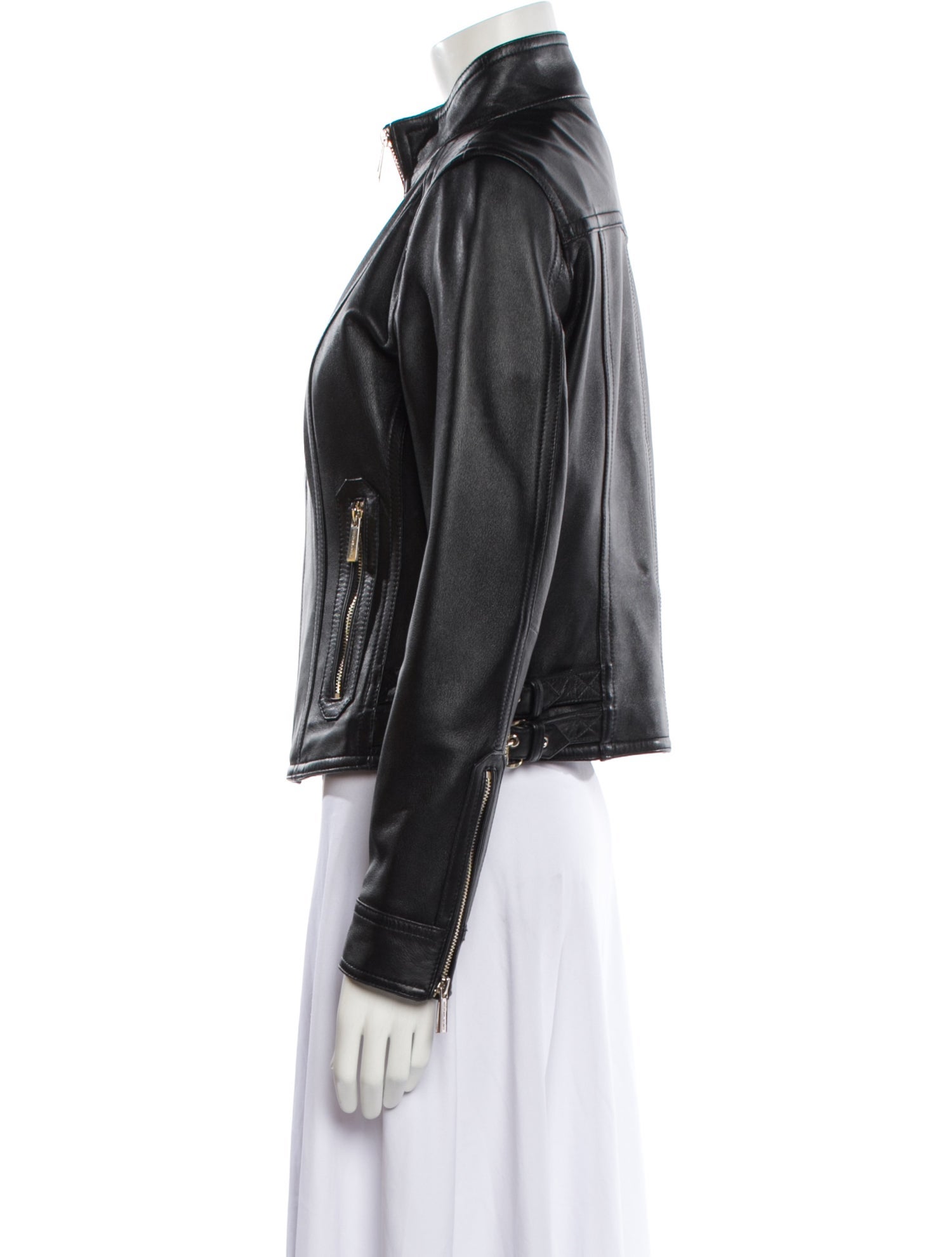 Michael Michael Kors Leather Biker Jacket