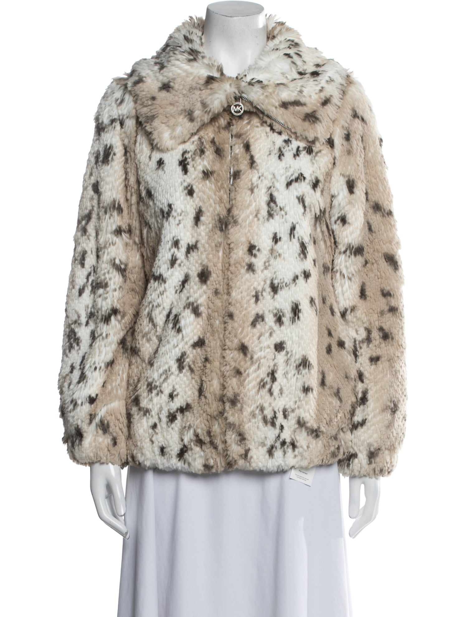 Michael Michael Kors Animal Print Faux Fur Jacket