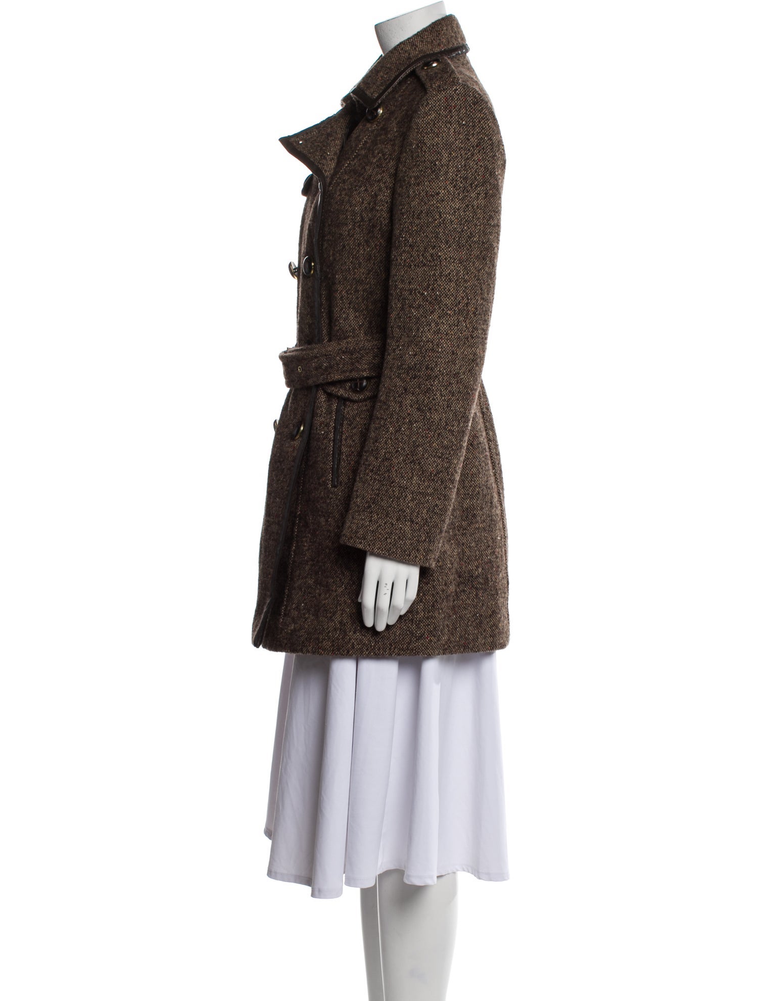 Michael Michael Kors Tweed Pattern Coat