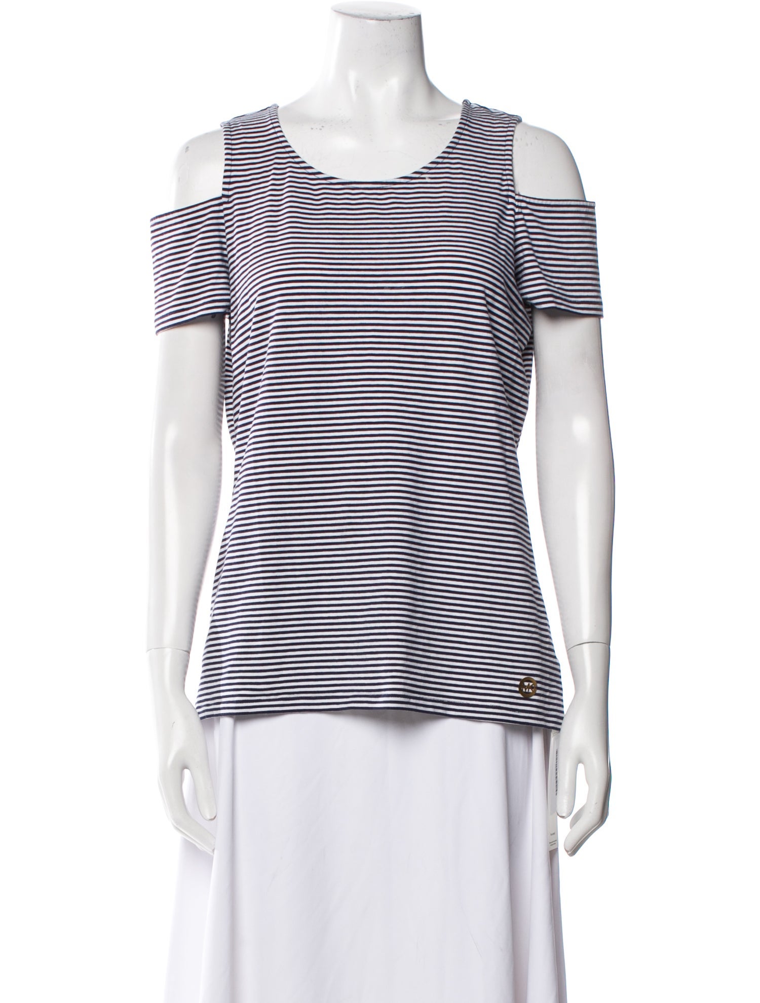 Michael Michael Kors Striped Scoop Neck T-Shirt