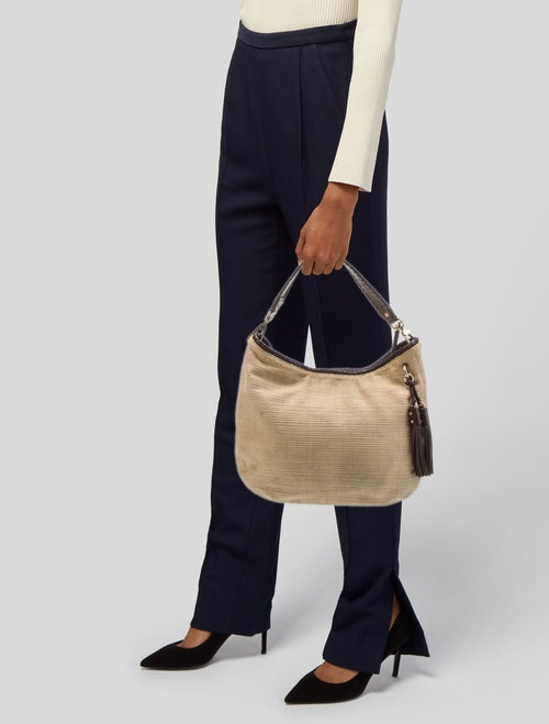 Michael Michael Kors Straw Hobo