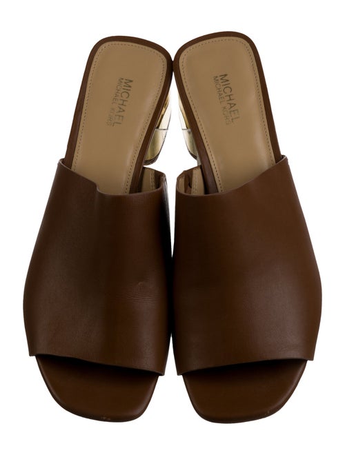 Michael Michael Kors Leather Slides