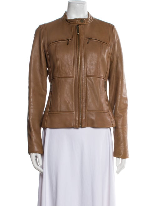 Michael Michael Kors Leather Biker Jacket