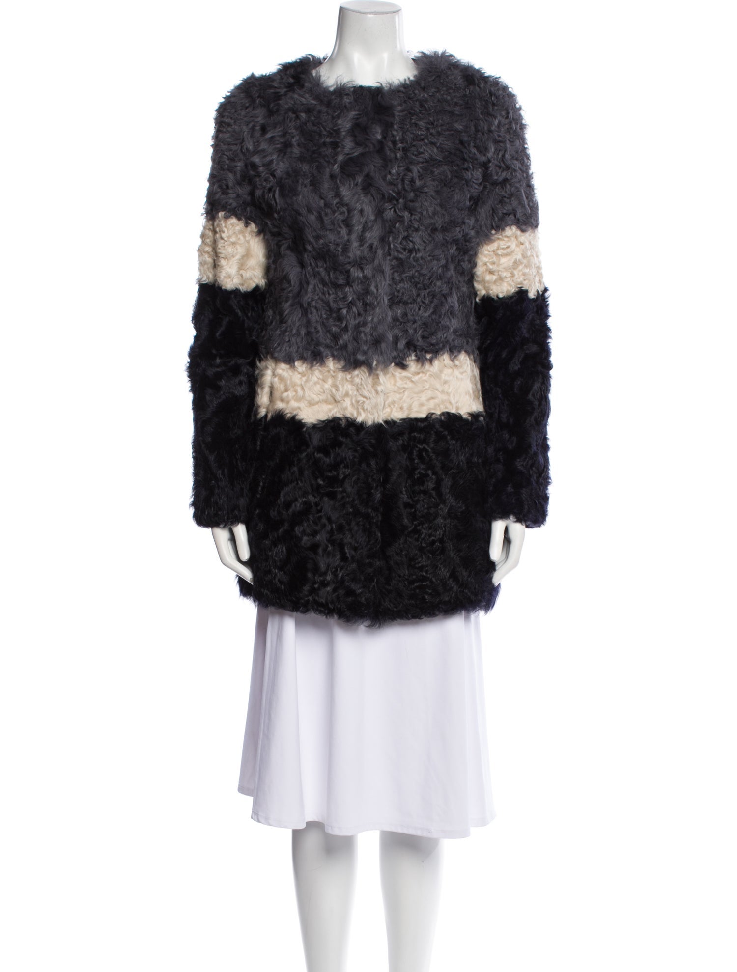 Michael Michael Kors Fur Printed Faux Fur Jacket