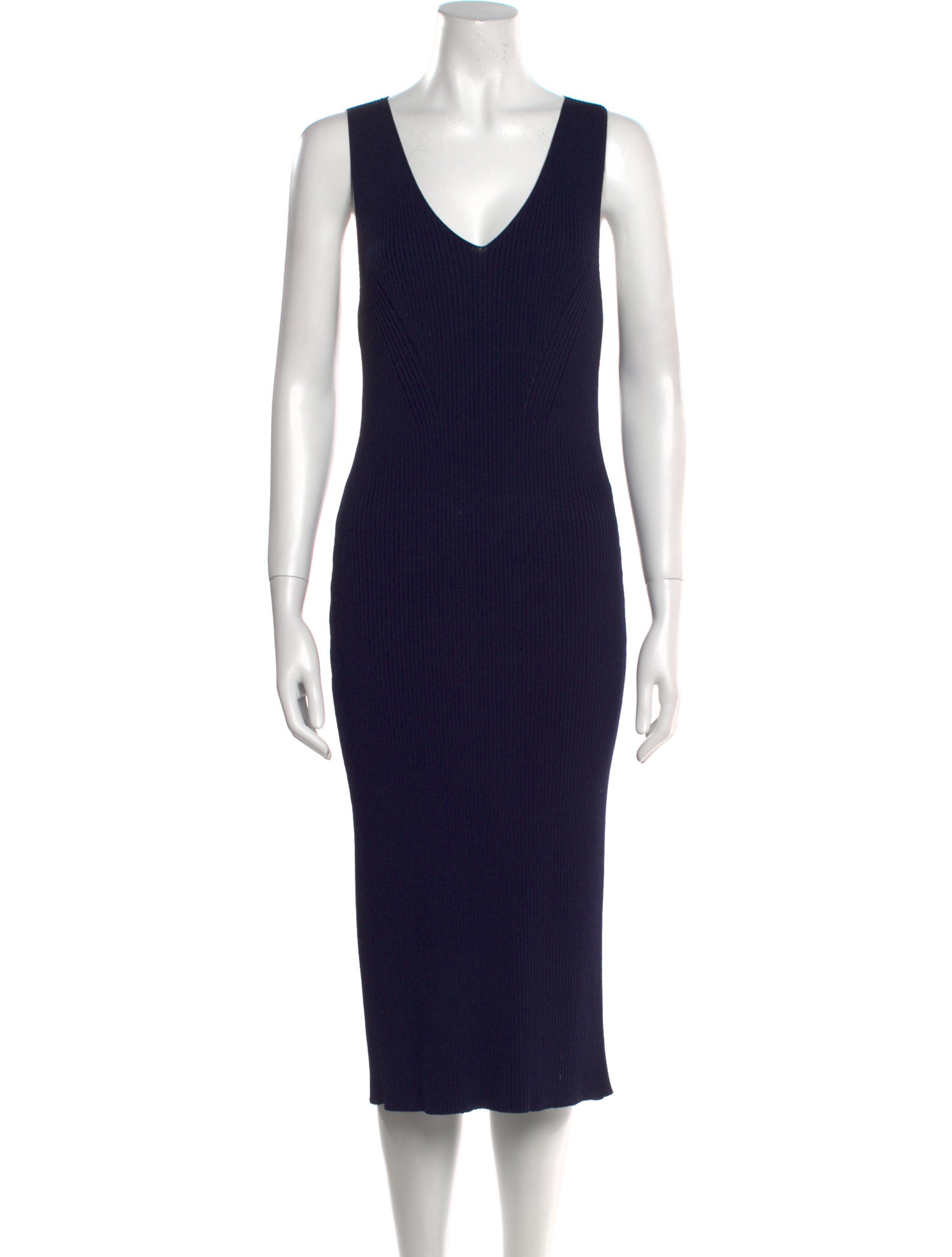 Michael Michael Kors V-Neck Midi Length Dress