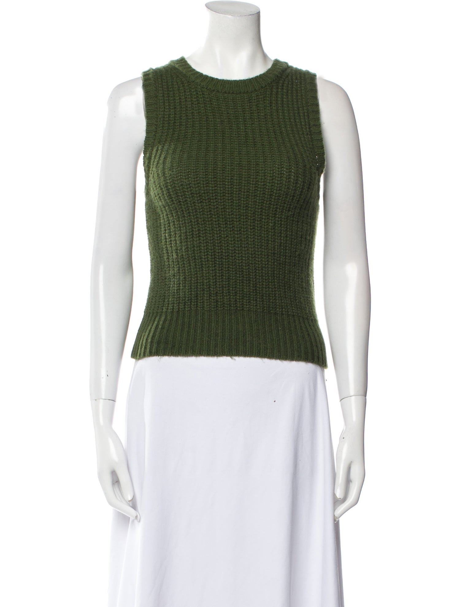 Michael Michael Kors Crew Neck Sleeveless Crop Top