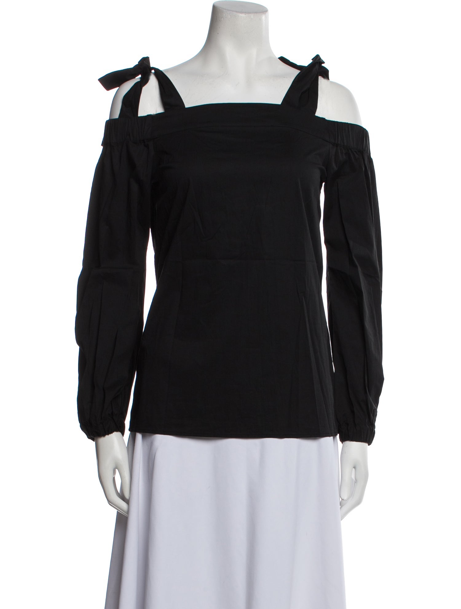 Michael Michael Kors Square Neckline Long Sleeve Blouse