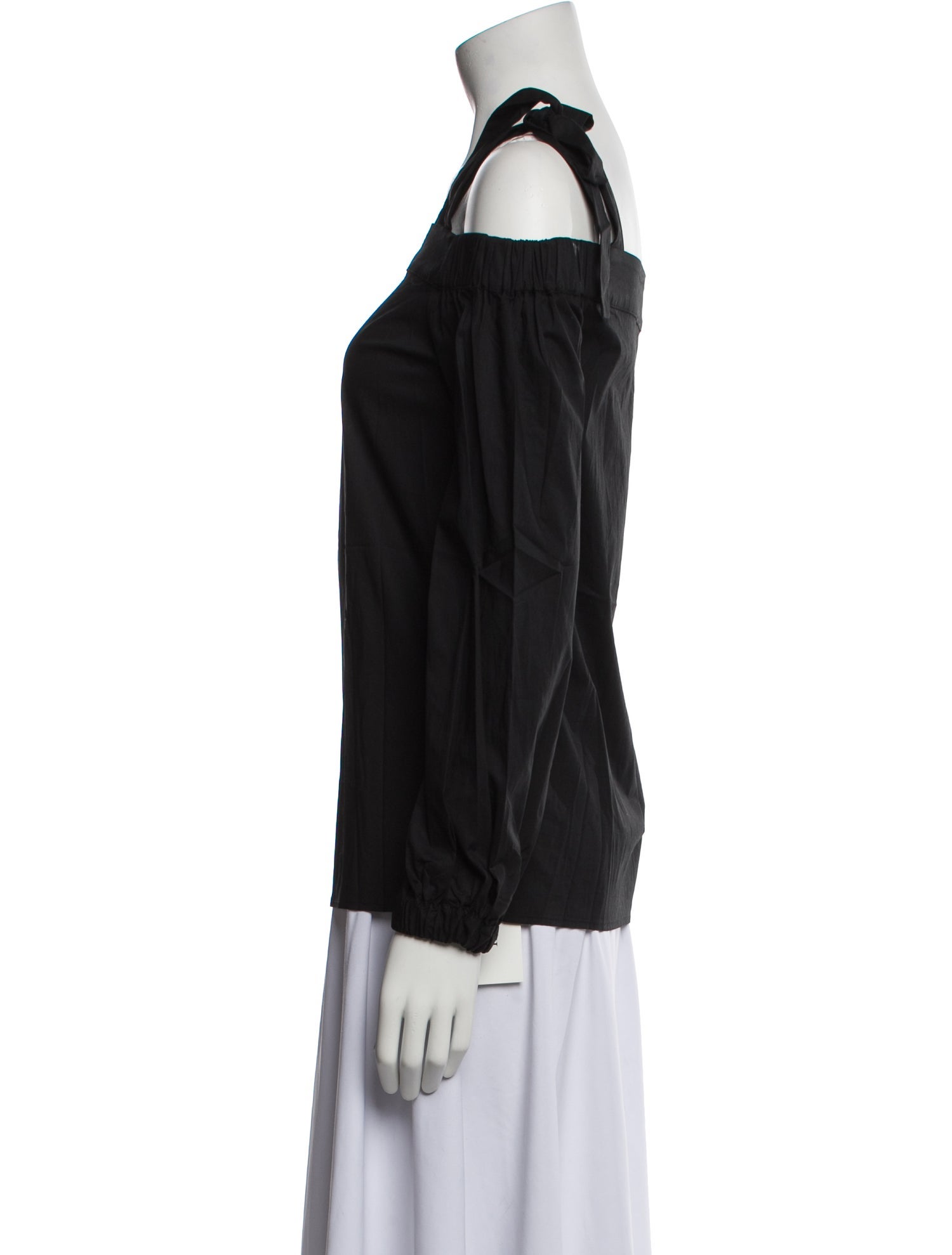 Michael Michael Kors Square Neckline Long Sleeve Blouse