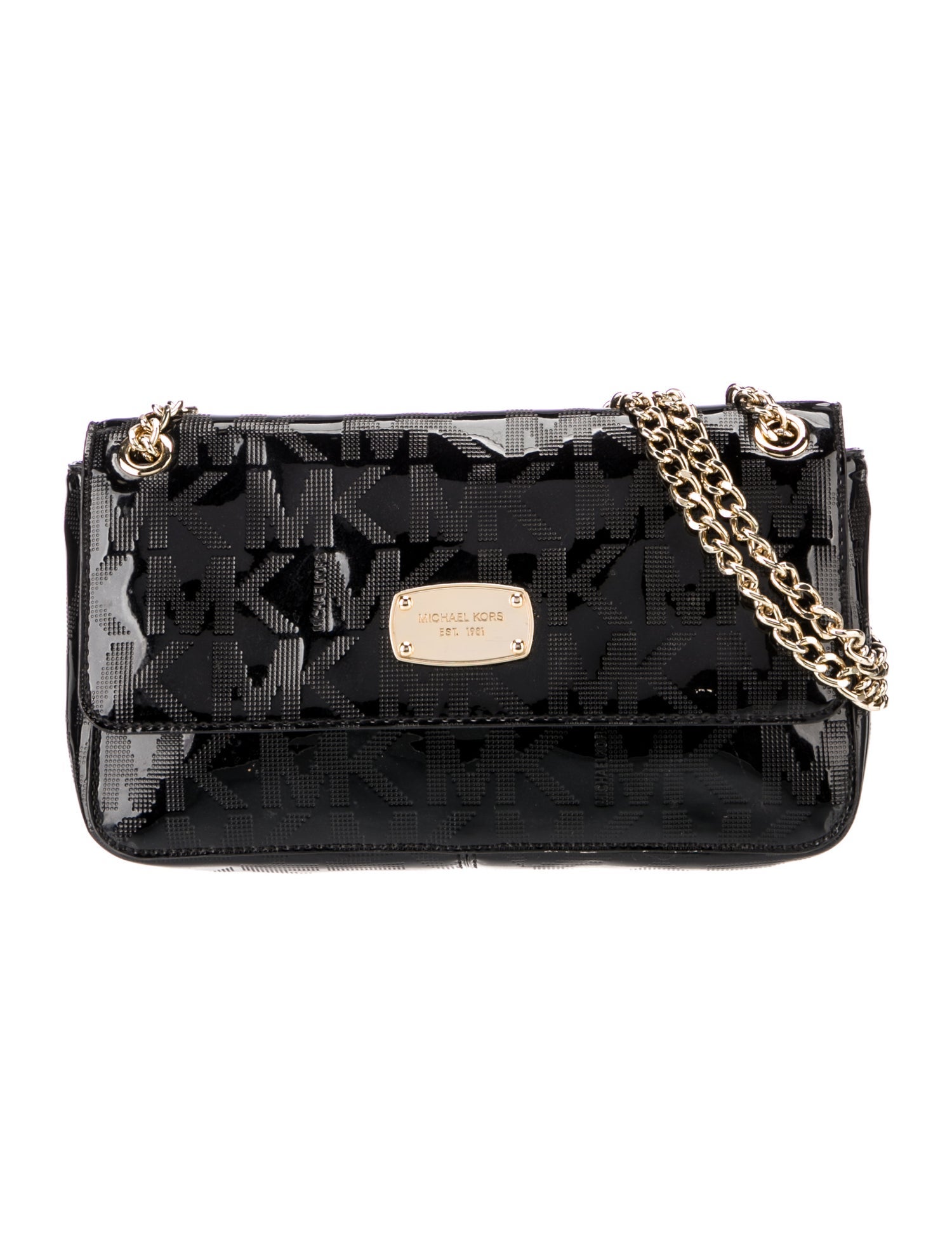 Michael Michael Kors Patent Leather Shoulder Bag