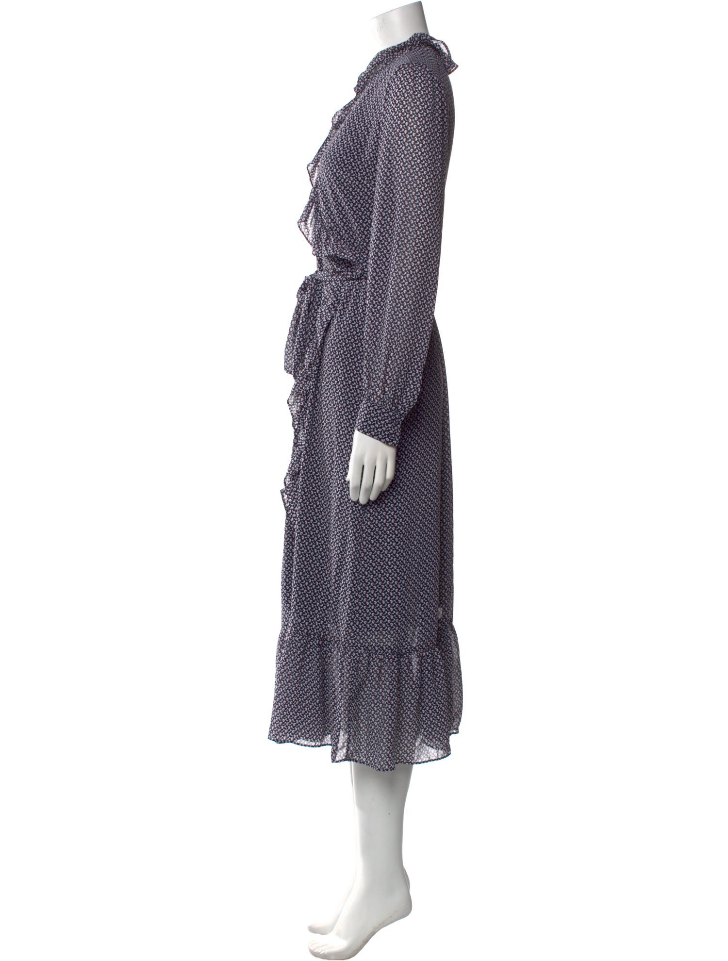 Michael Michael Kors Polka Dot Print Long Dress