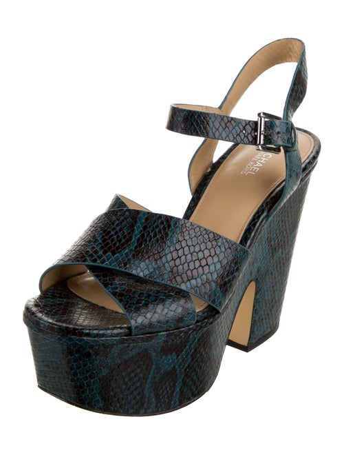 Michael Michael Kors Leather Animal Print Espadrilles