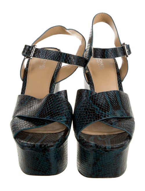 Michael Michael Kors Leather Animal Print Espadrilles