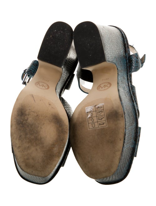 Michael Michael Kors Leather Animal Print Espadrilles