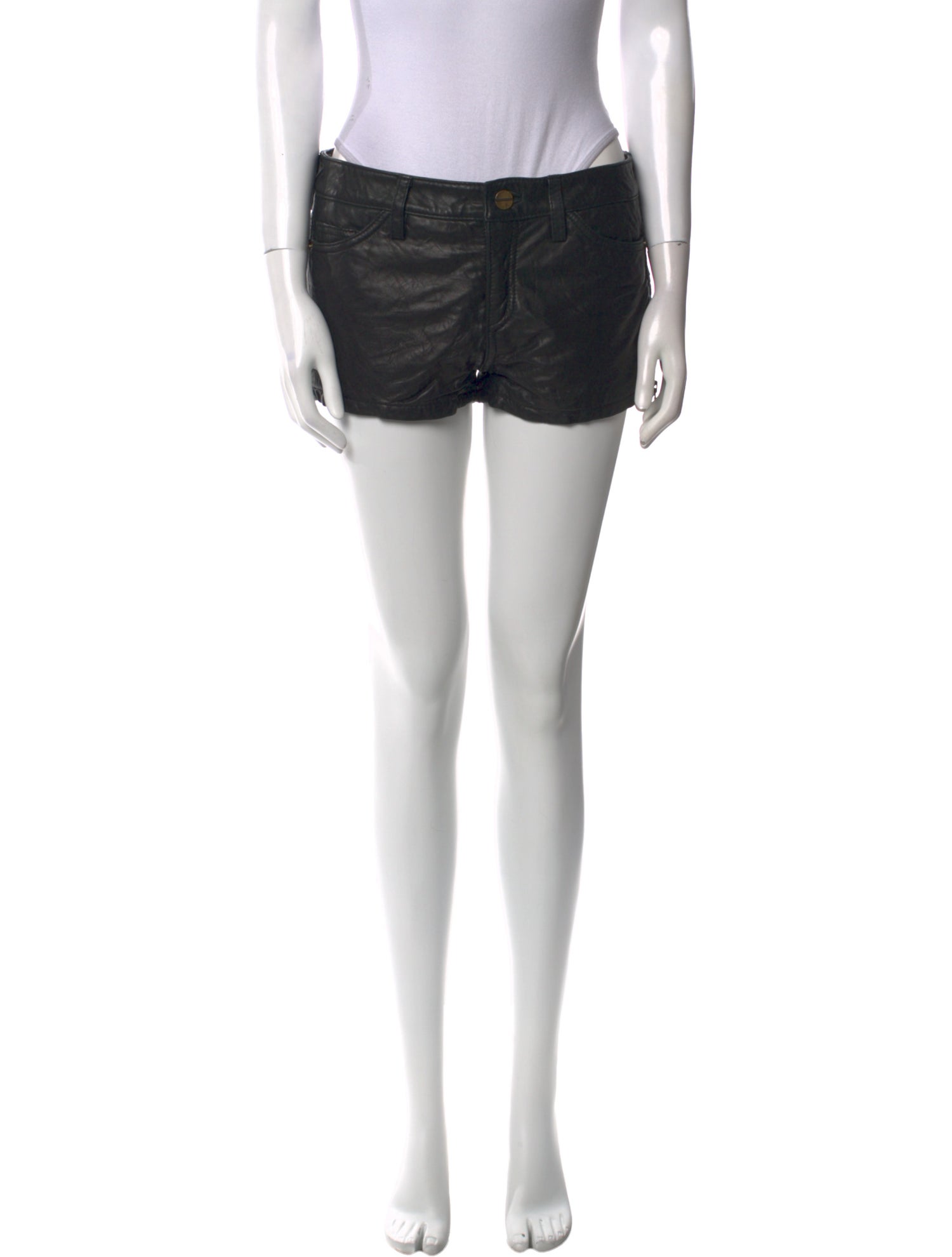 Michael Michael Kors Leather Mini Shorts