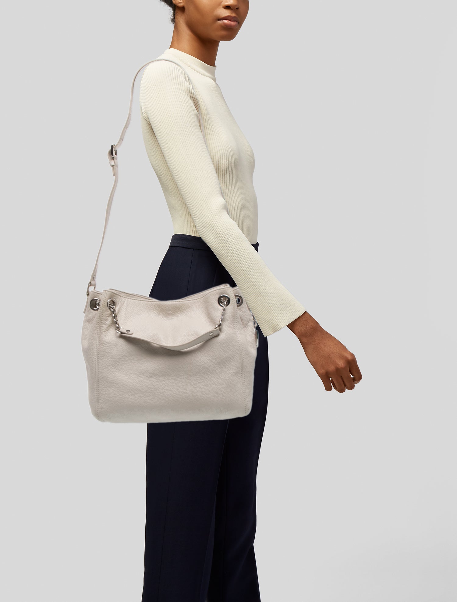 Michael Michael Kors Leather Top Handle Bag
