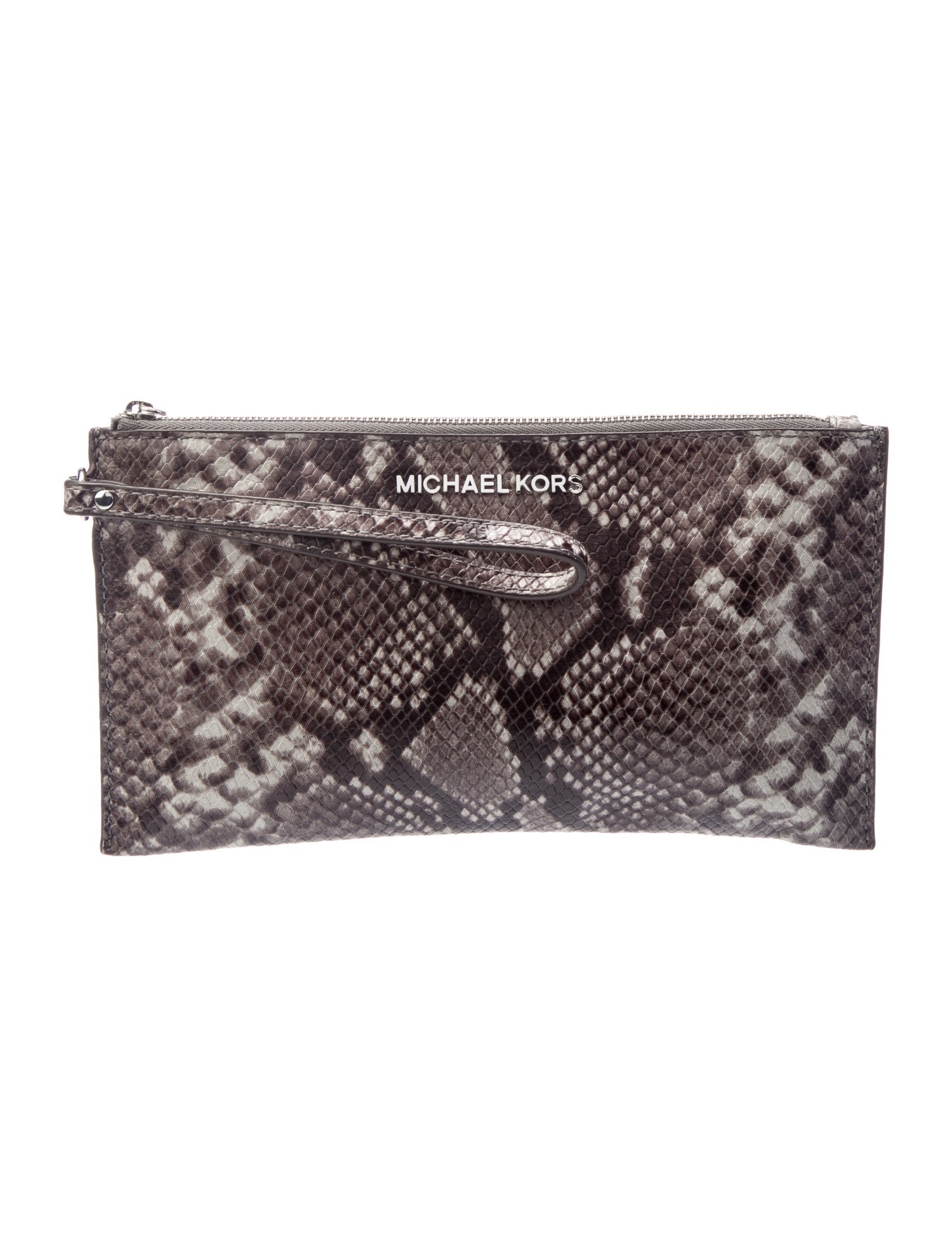 Michael Michael Kors Embossed Leather Clutch