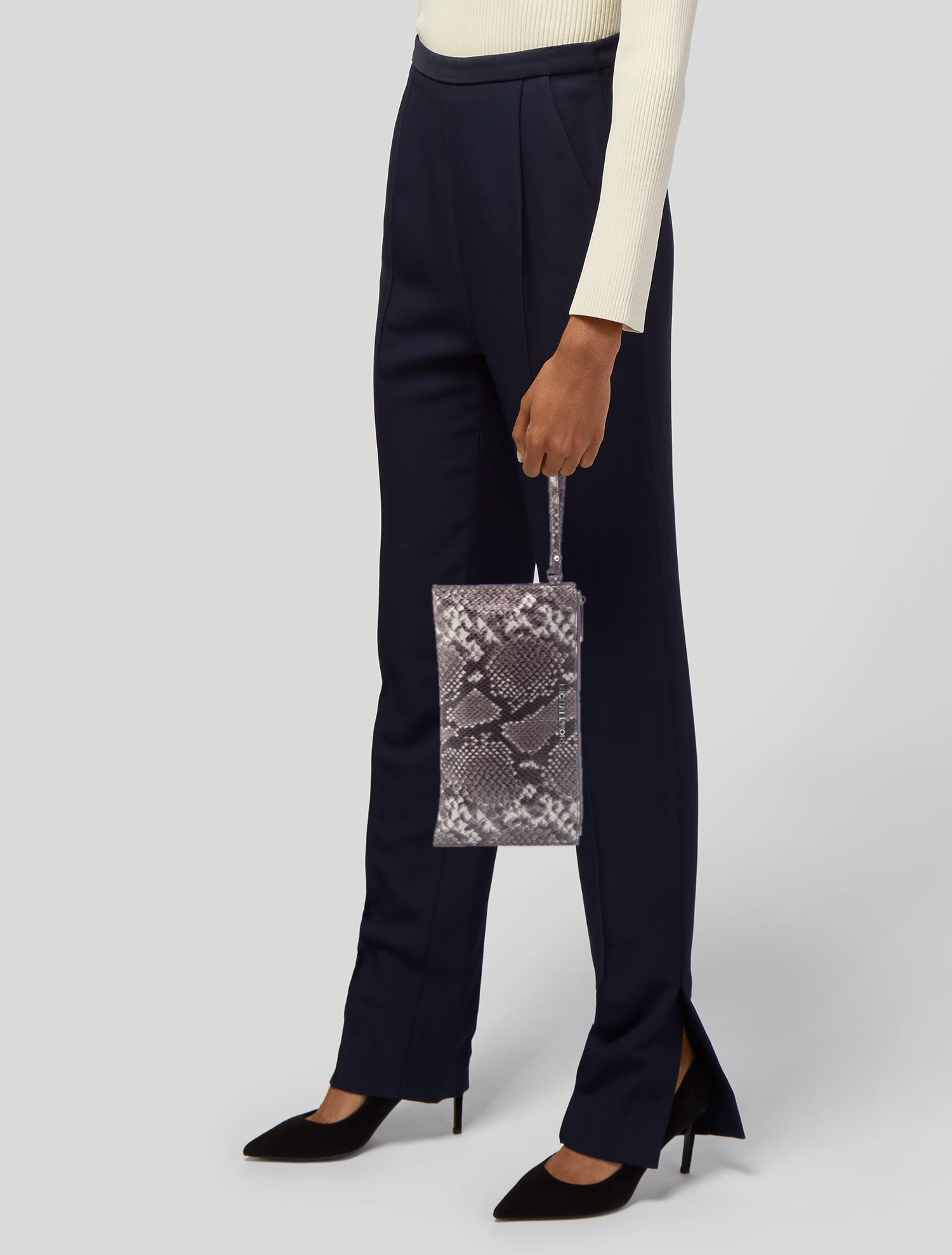 Michael Michael Kors Embossed Leather Clutch