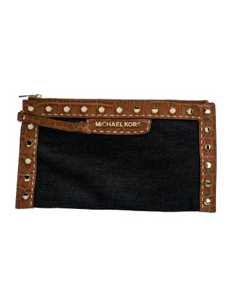 Michael Michael Kors Denim Clutch