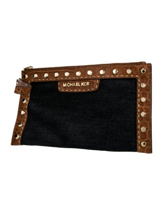 Michael Michael Kors Denim Clutch
