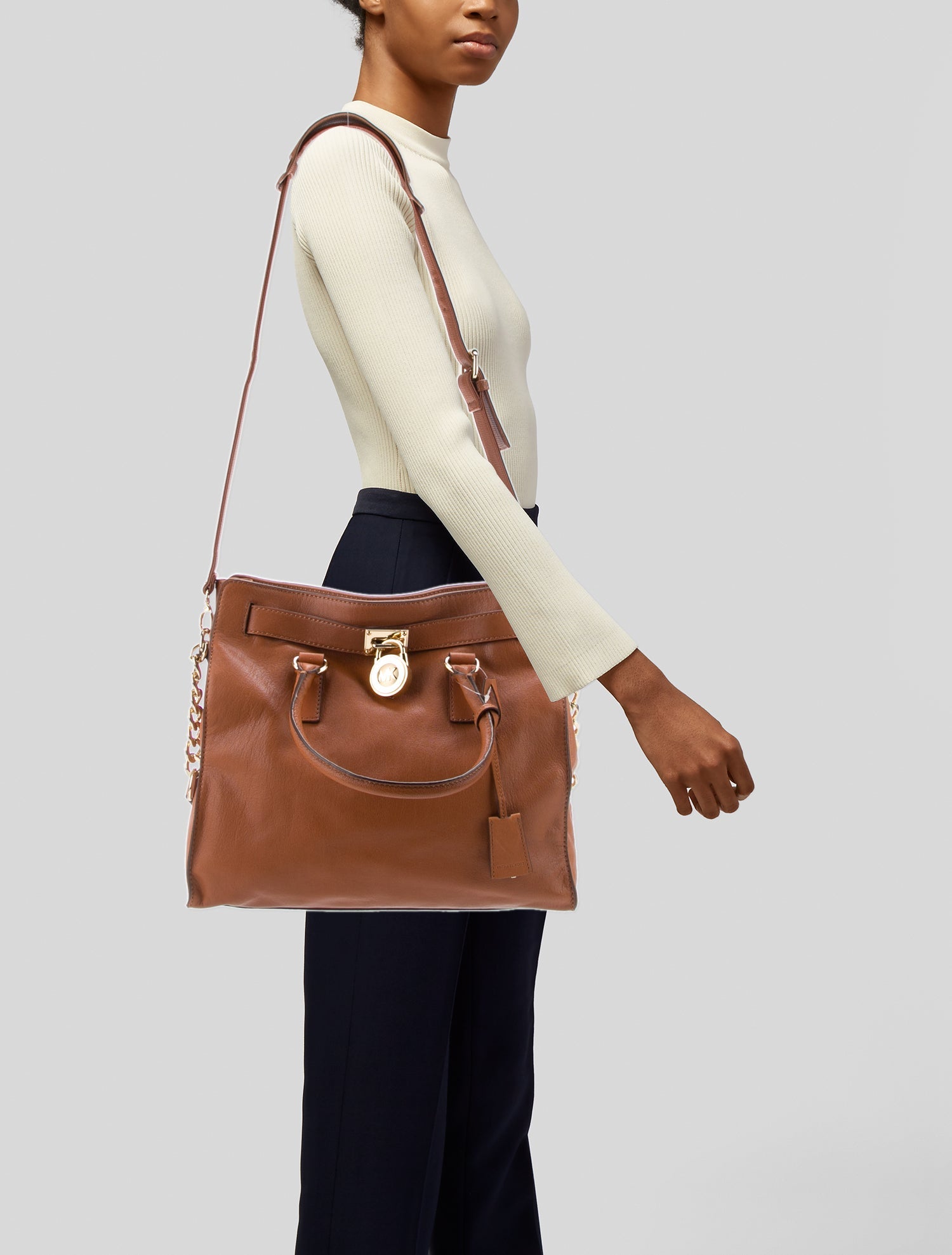 Michael Michael Kors Leather Top Handle Bag