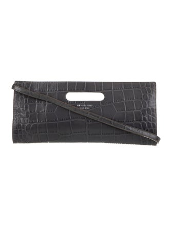 Michael Michael Kors Embossed Leather Clutch