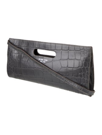 Michael Michael Kors Embossed Leather Clutch