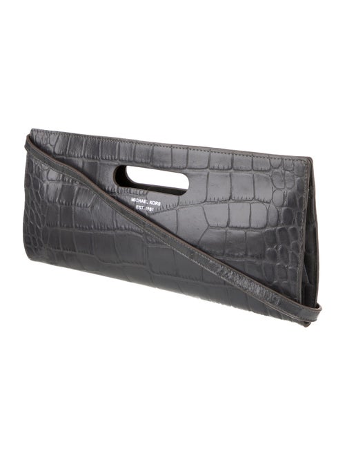 Michael Michael Kors Embossed Leather Clutch