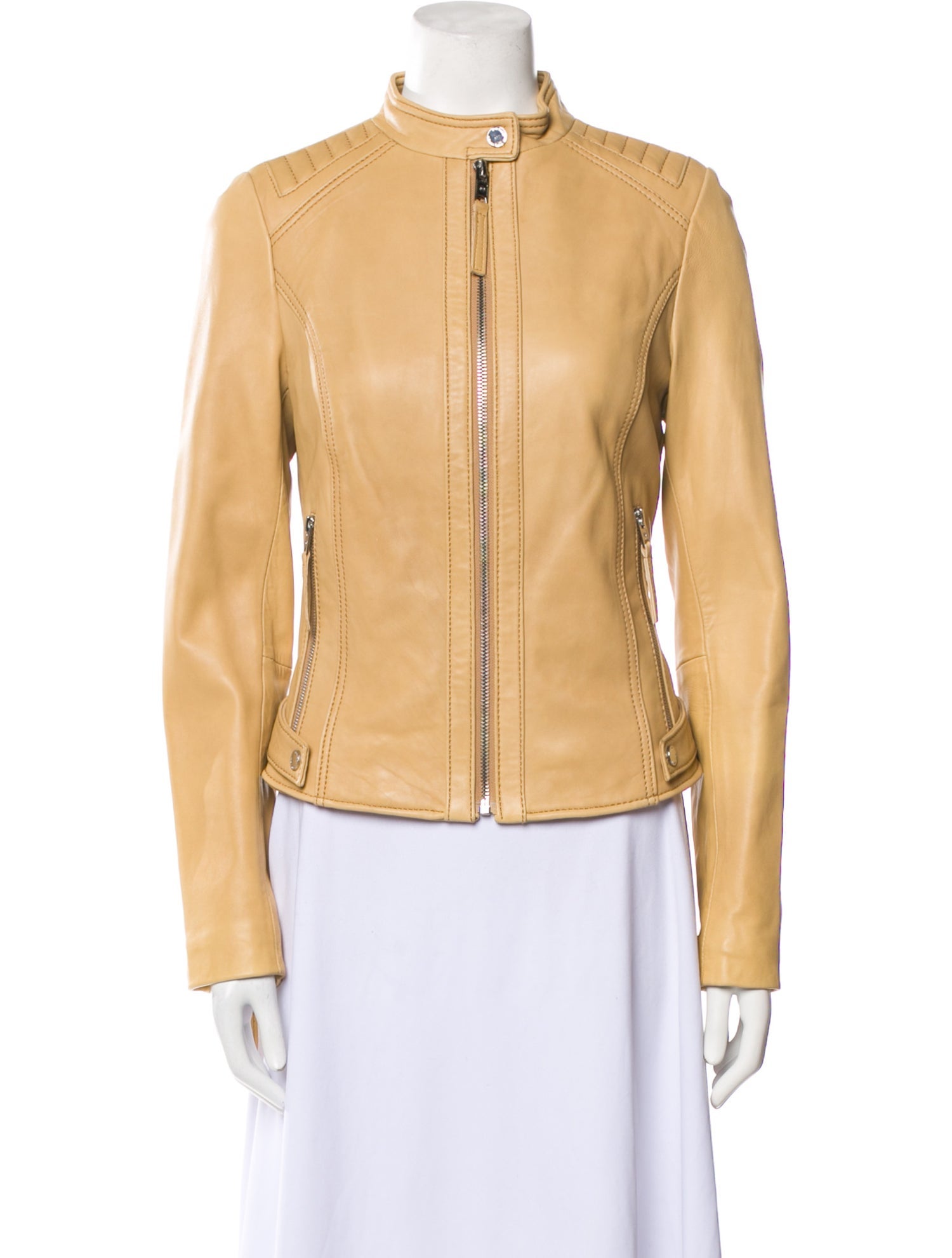 Michael Michael Kors Leather Biker Jacket