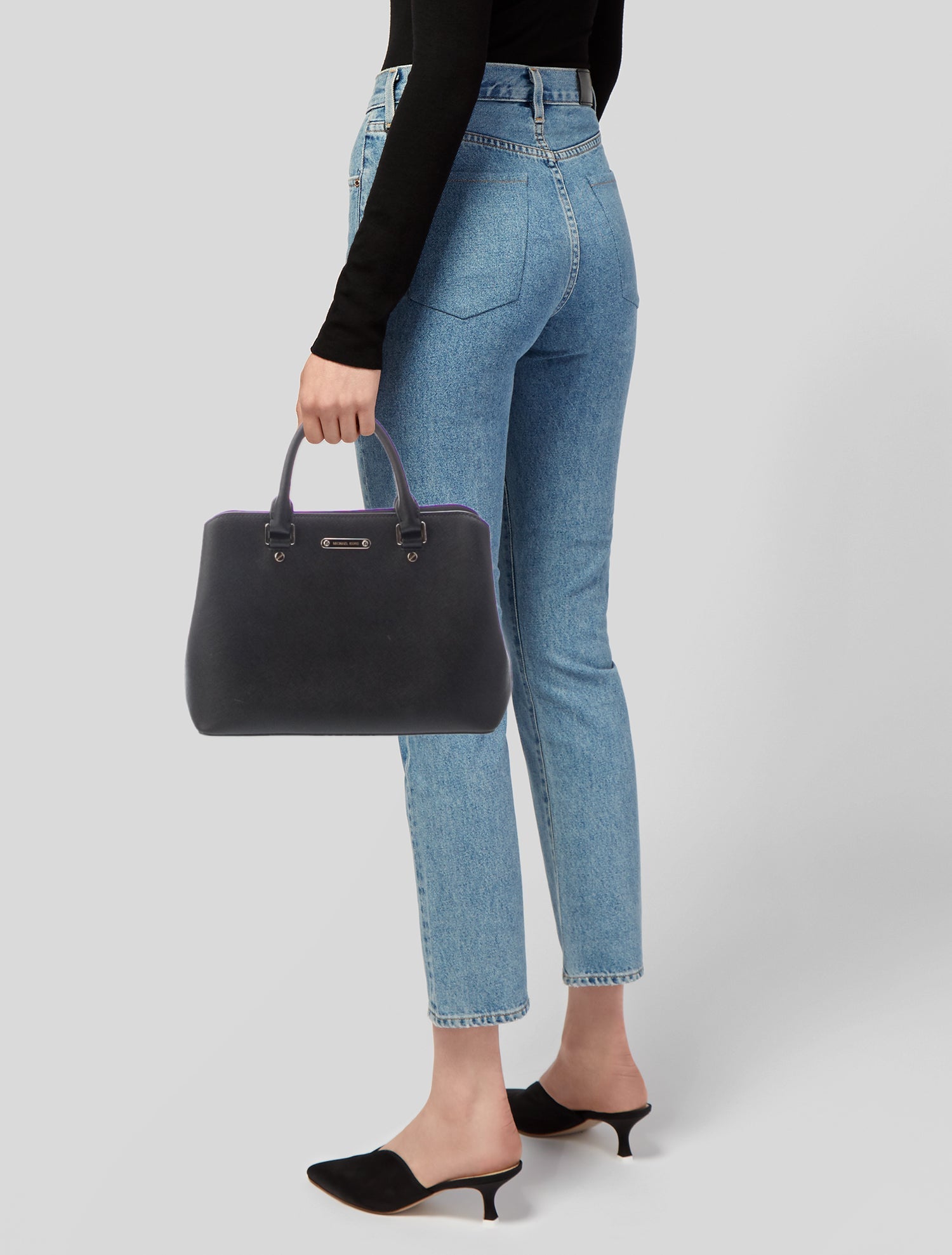 Michael Michael Kors Leather Top Handle Bag