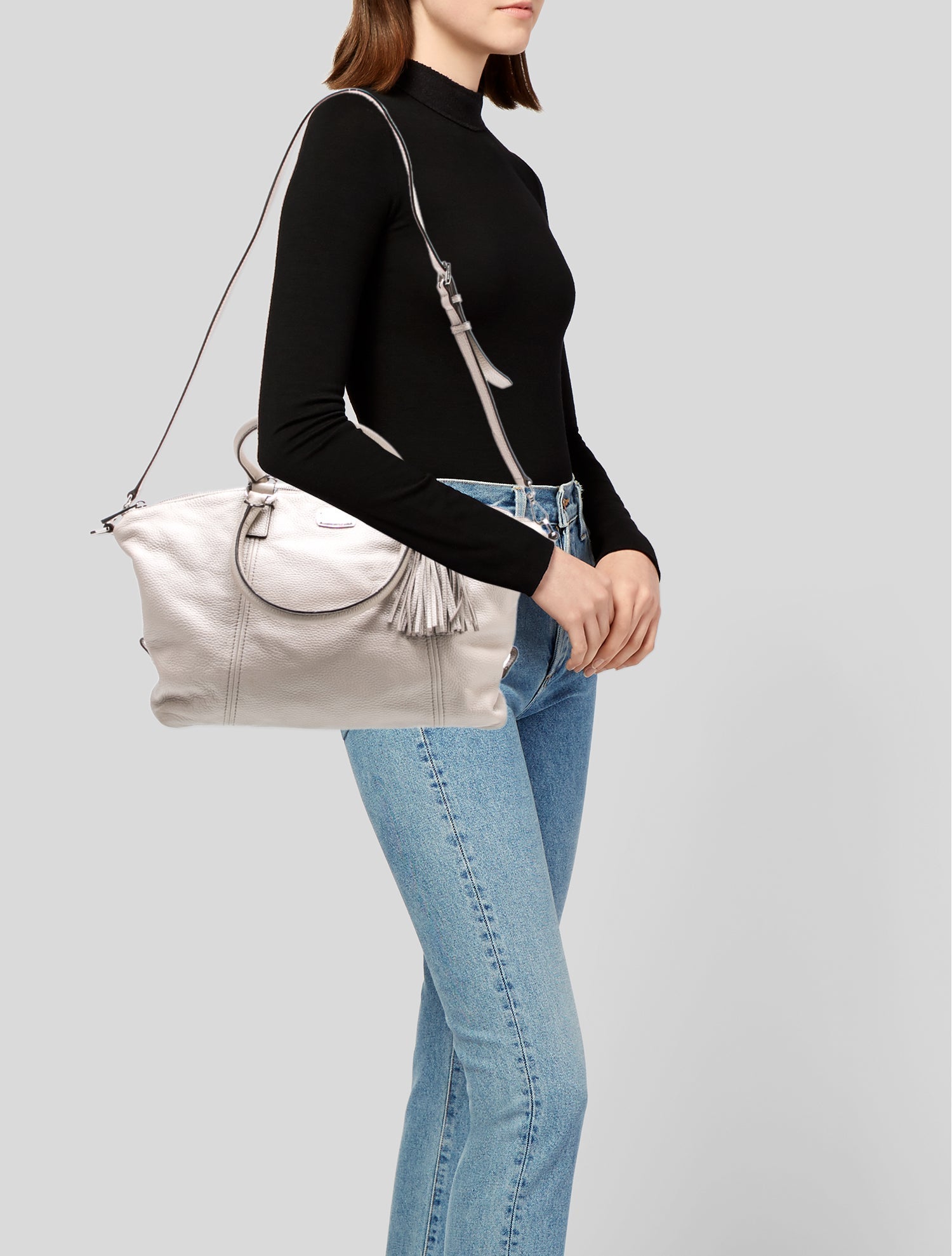 Michael Michael Kors Leather Top Handle Bag