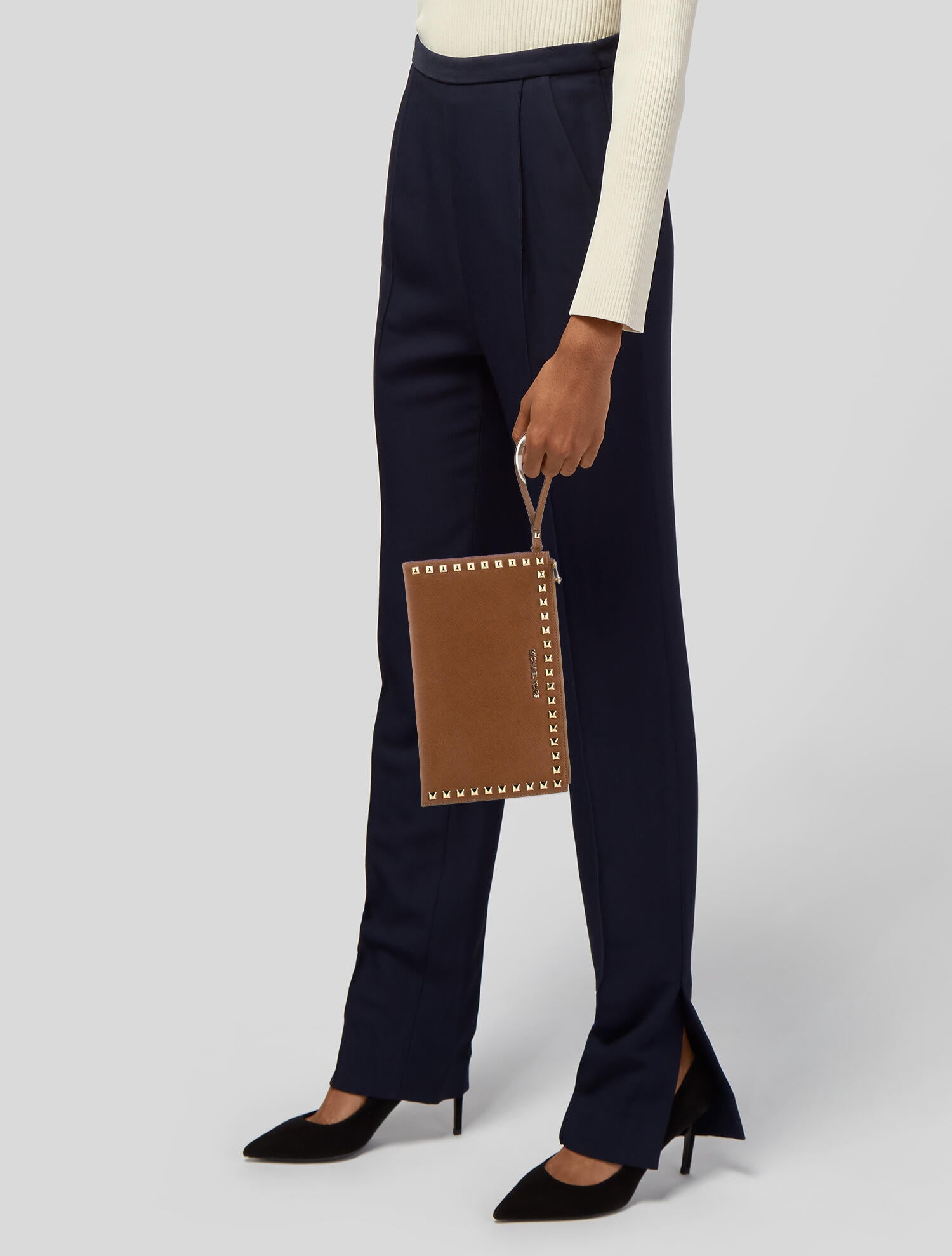 Michael Michael Kors Saffiano Leather Clutch