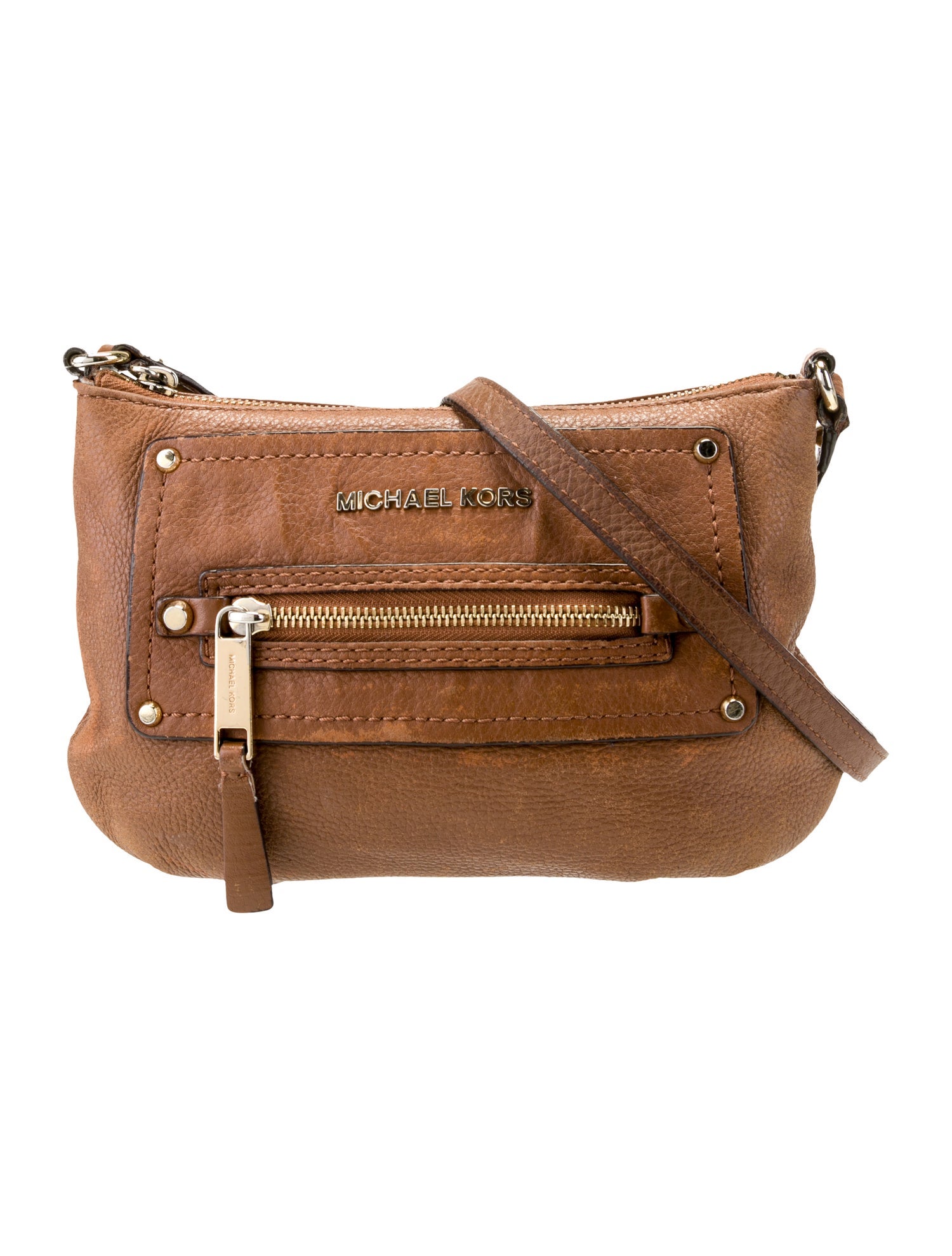 Michael Michael Kors Leather Messenger Bag