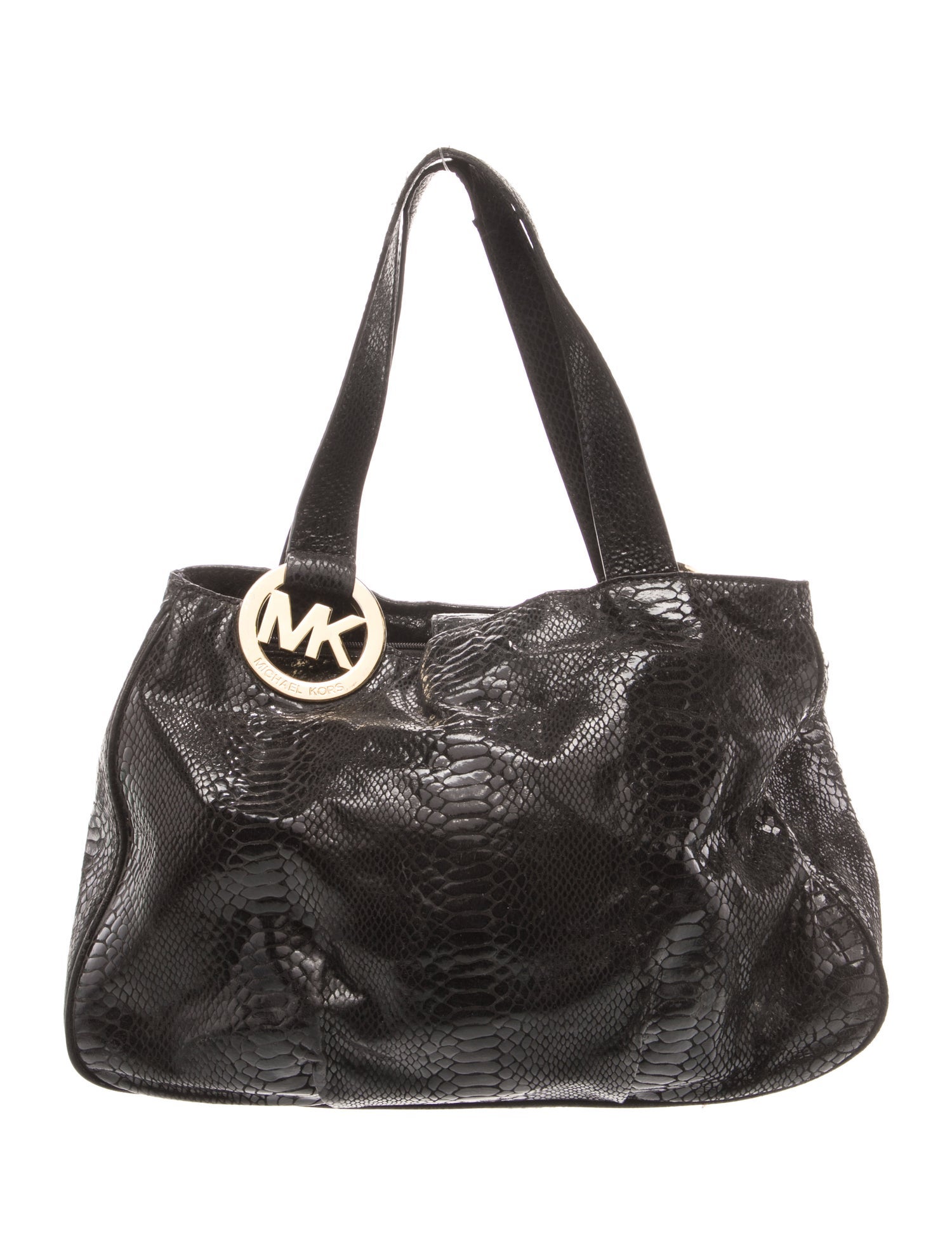 Michael Michael Kors Embossed Leather Shoulder Bag