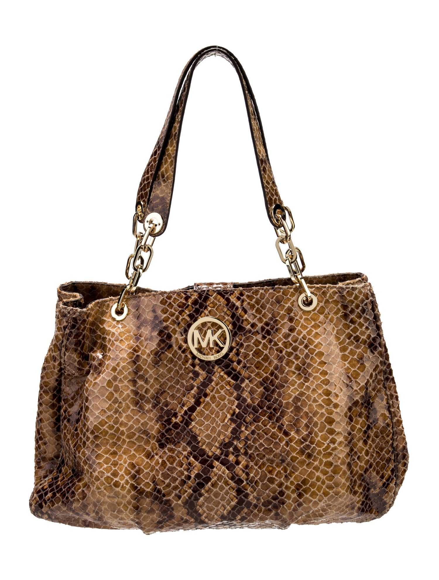 Michael Michael Kors Embossed Leather Shoulder Bag