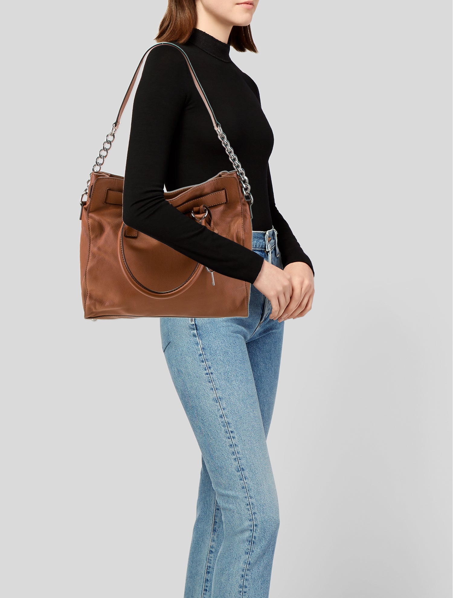 Michael Michael Kors Leather Top Handle Bag