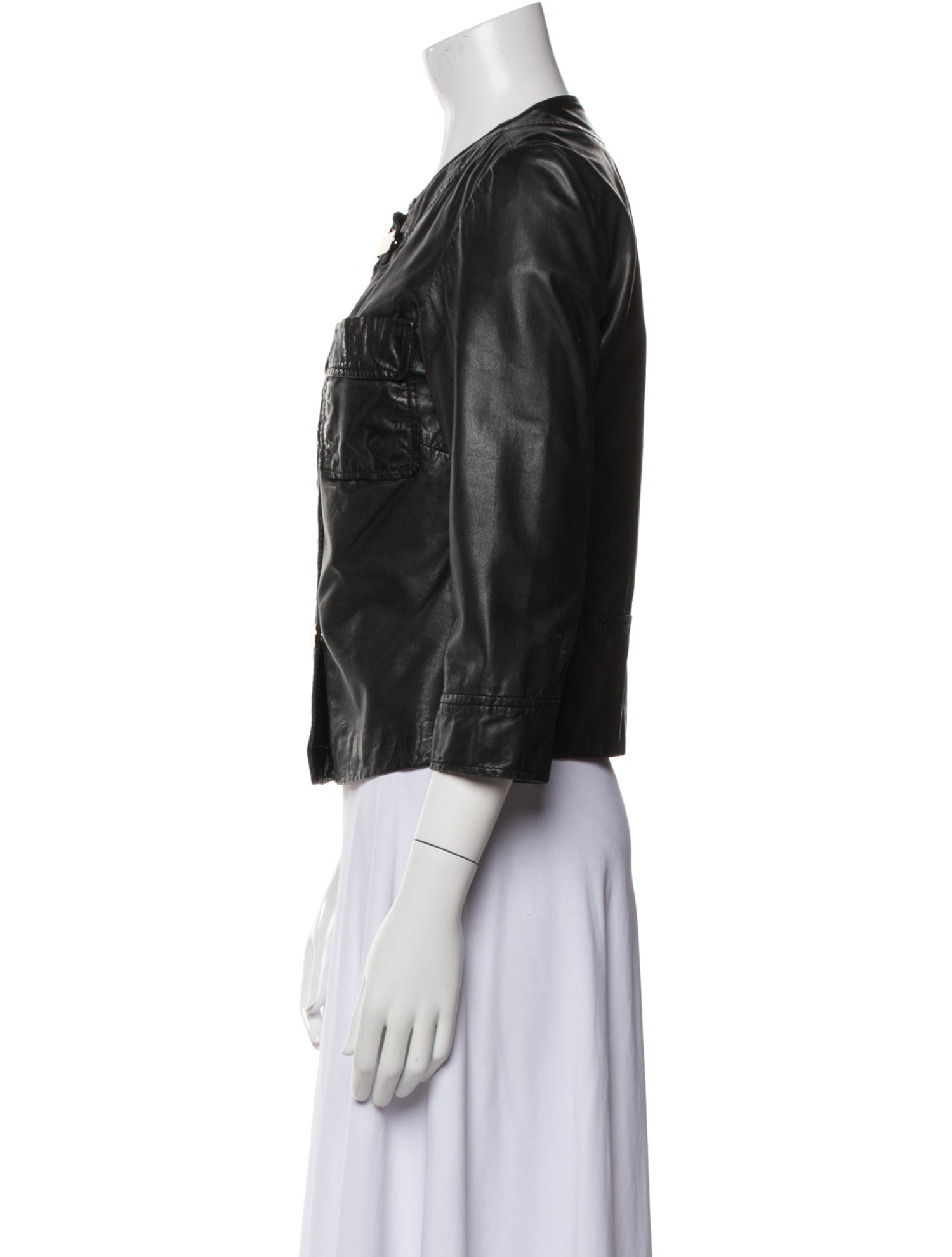 Michael Michael Kors Leather Biker Jacket