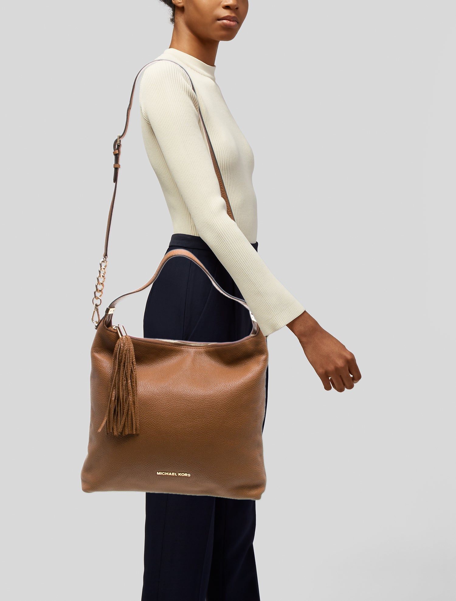 Michael Michael Kors Leather Top Handle Bag