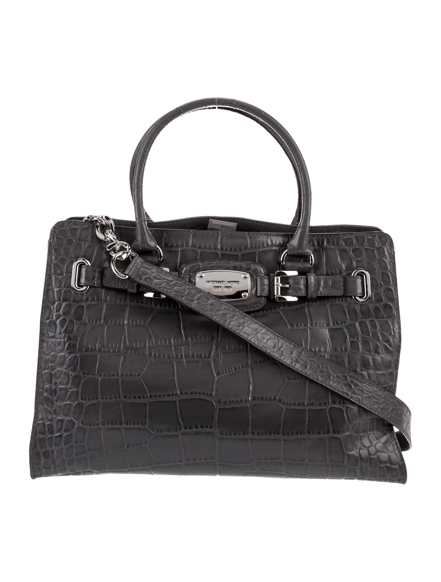 Michael Michael Kors Embossed Leather Shoulder Bag