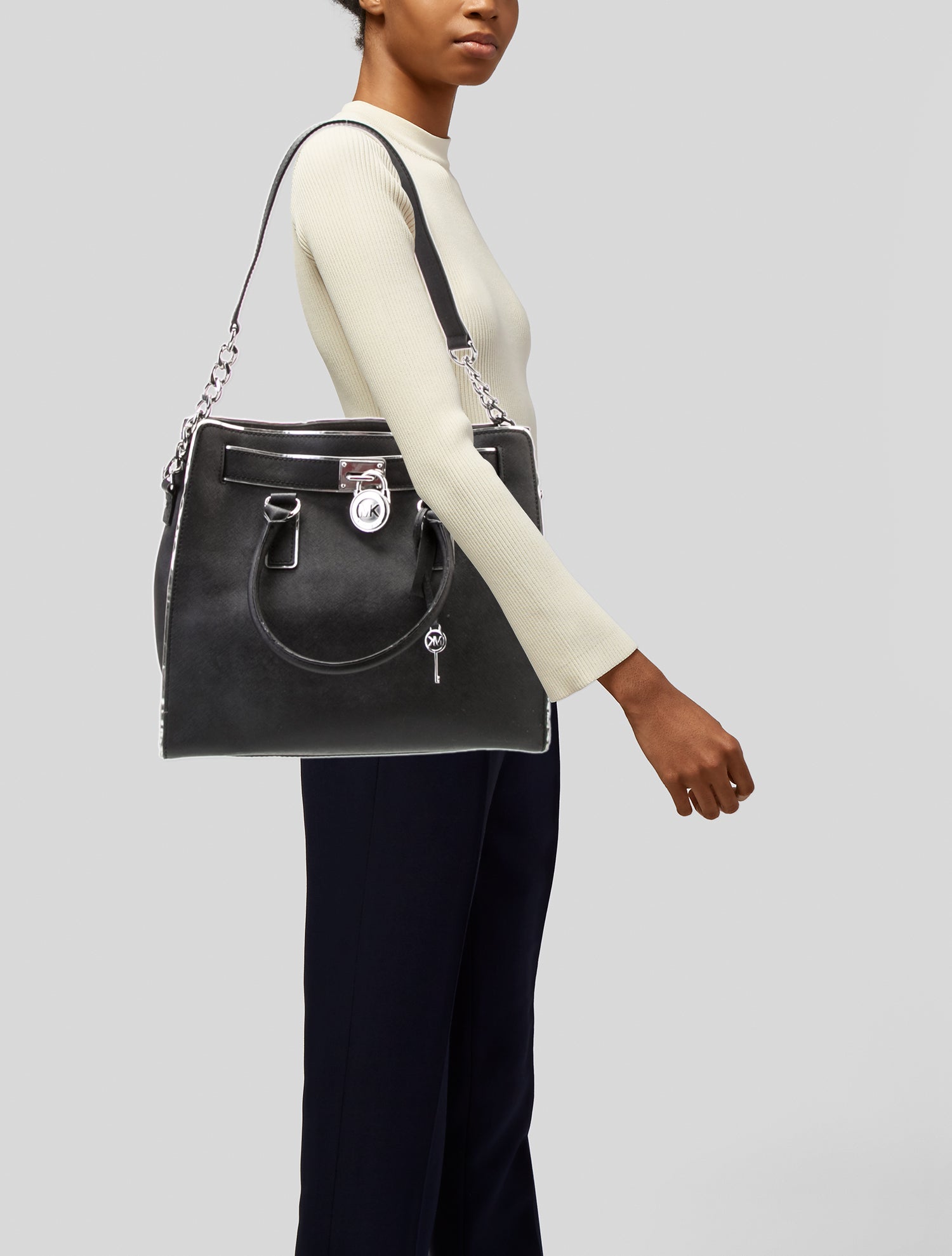 Michael Michael Kors Saffiano Leather Shoulder Bag