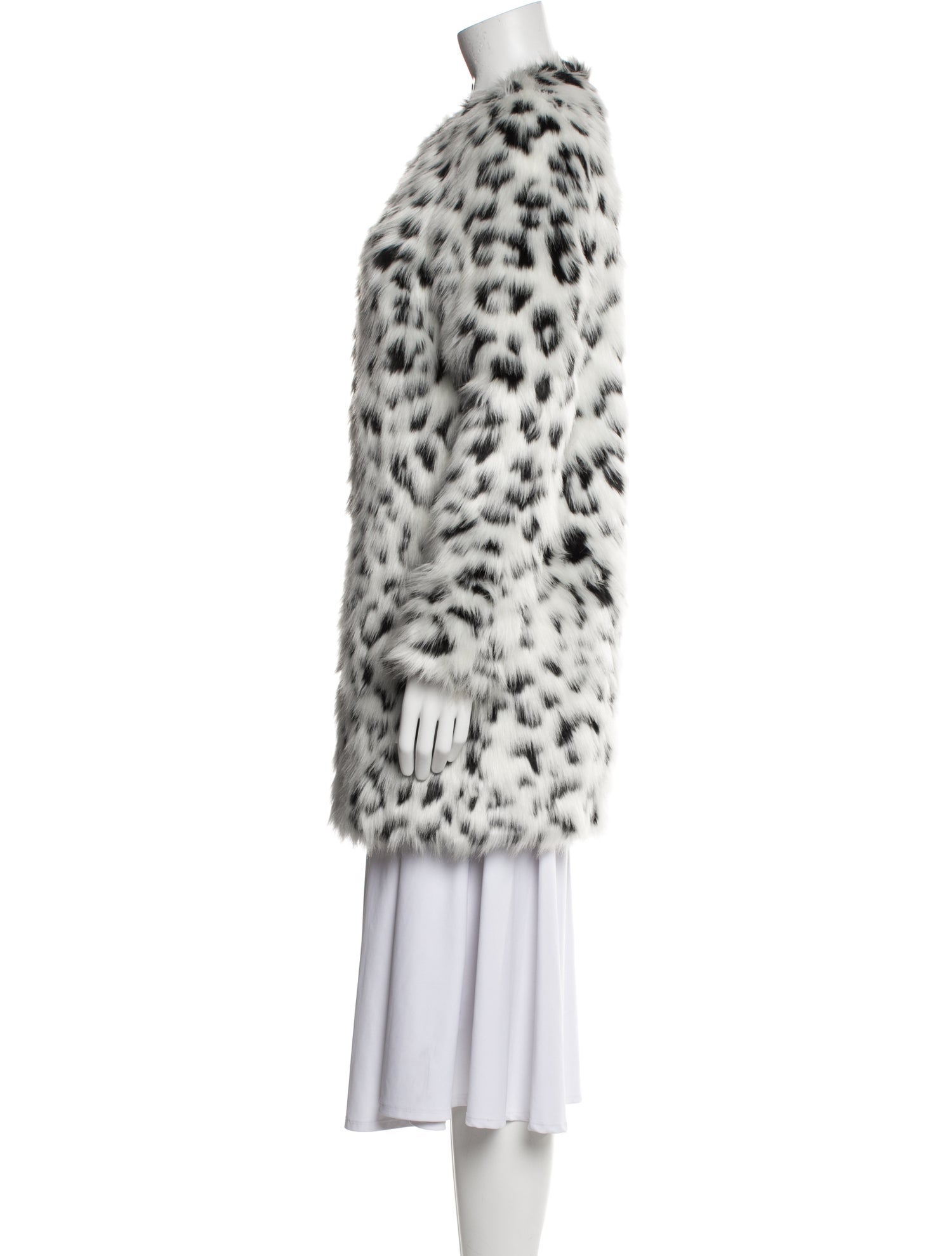 Michael Michael Kors Animal Print Faux Fur Coat