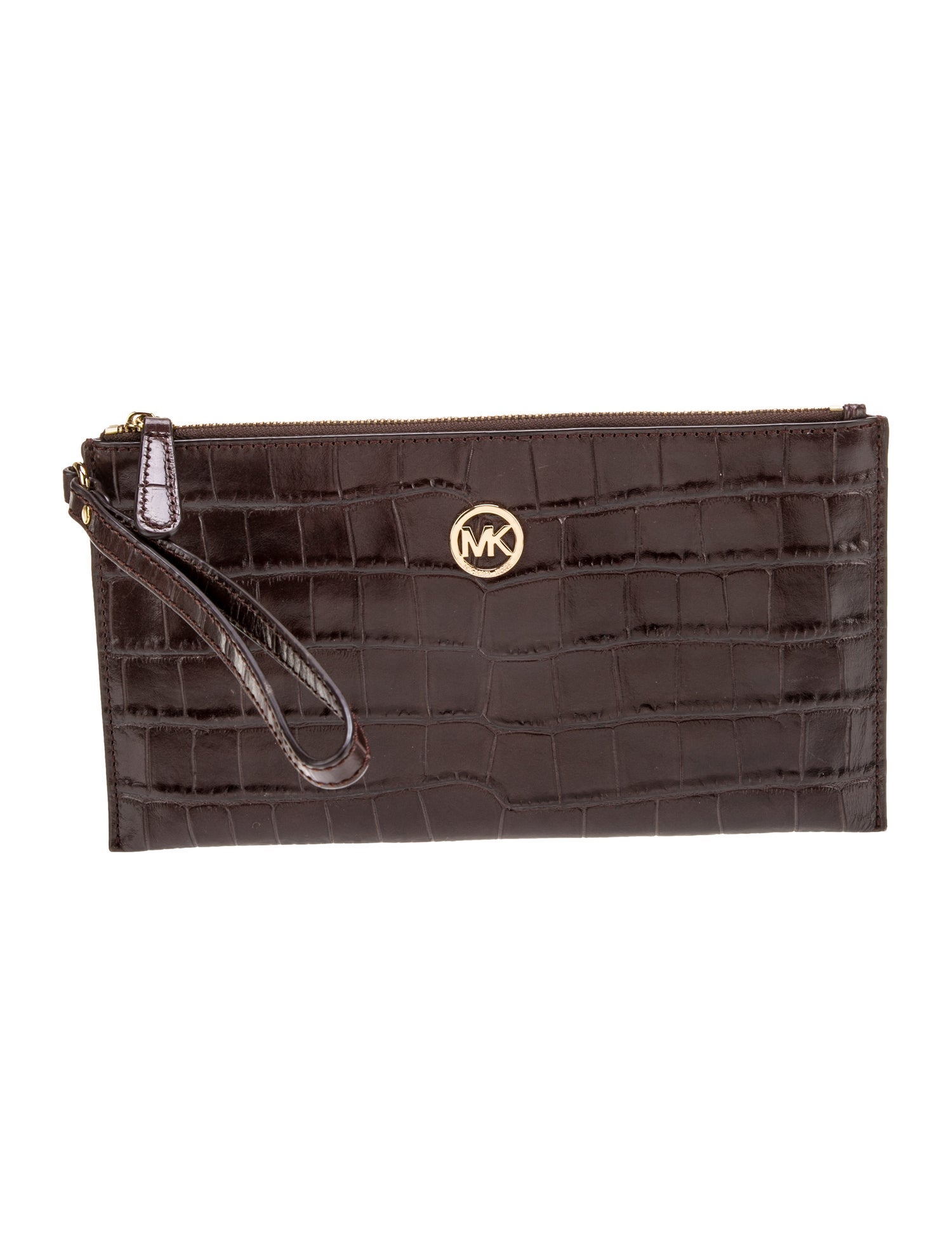Michael Michael Kors Embossed Leather Clutch