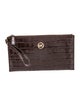 Michael Michael Kors Embossed Leather Clutch