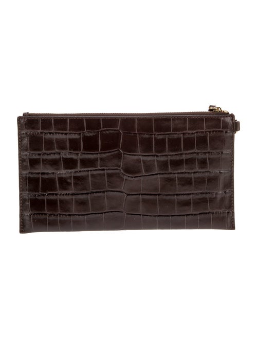 Michael Michael Kors Embossed Leather Clutch