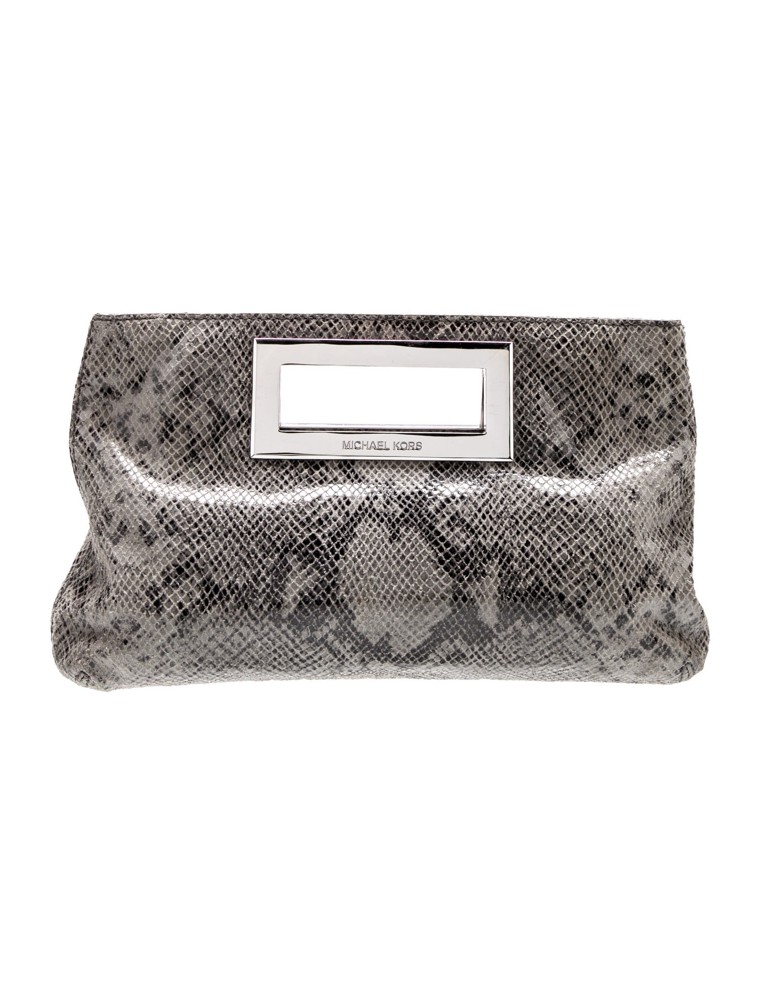 Michael Michael Kors Embossed Leather Clutch