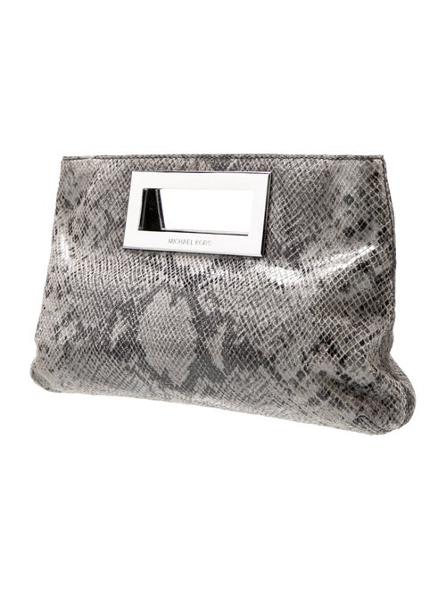 Michael Michael Kors Embossed Leather Clutch