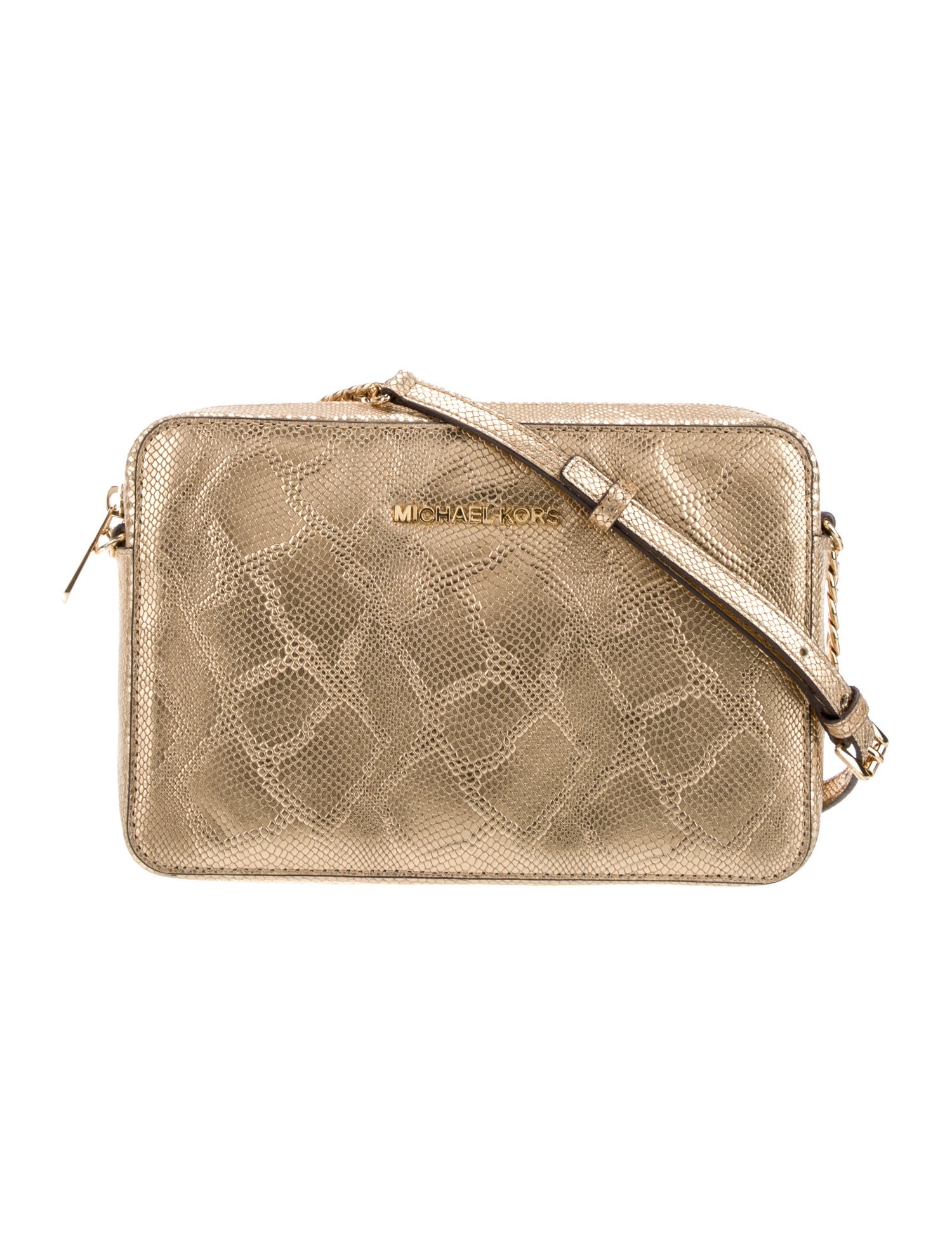 Michael Michael Kors Embossed Leather Crossbody Bag