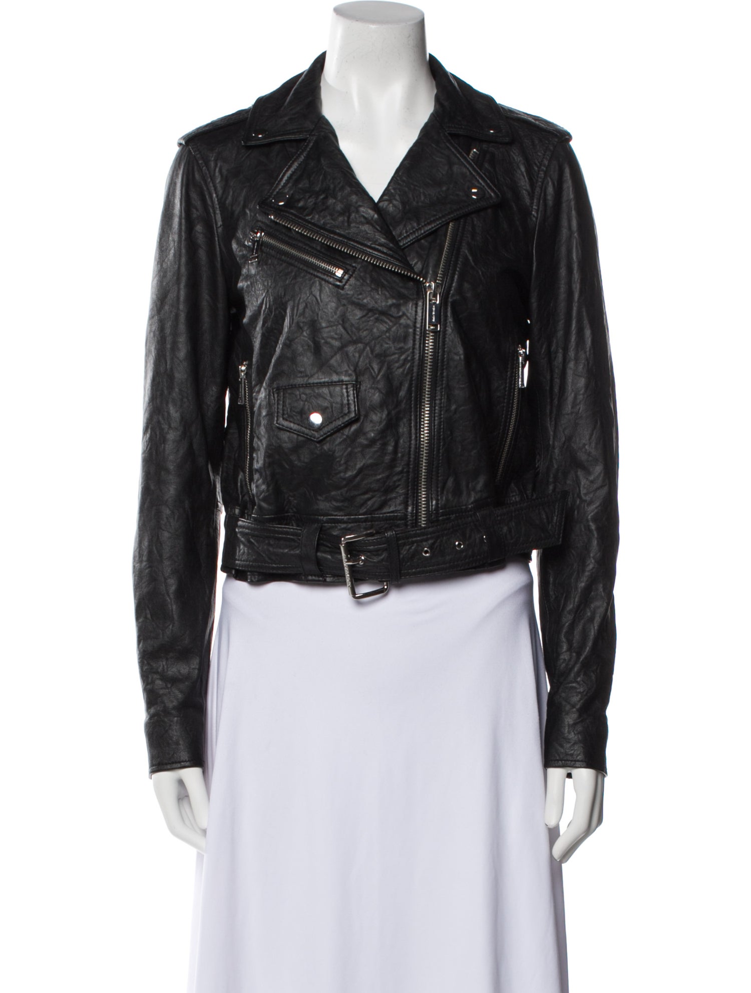 Michael Michael Kors Leather Biker Jacket