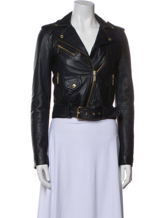 Michael Michael Kors Leather Biker Jacket