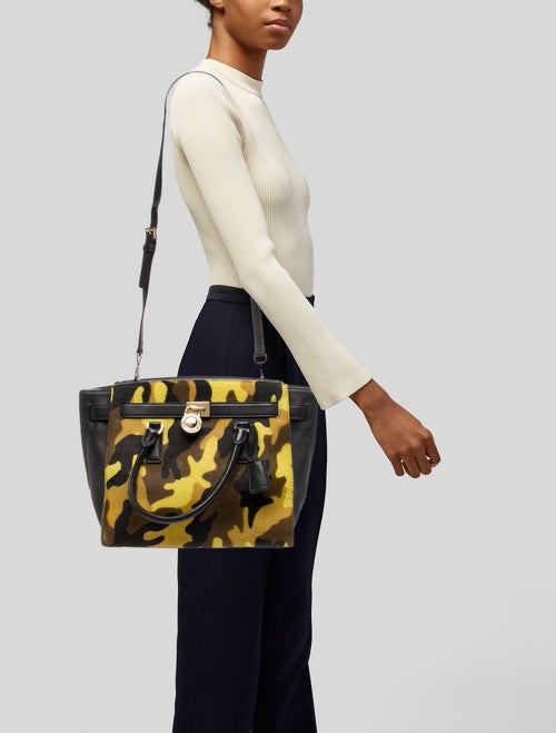 Michael Michael Kors Ponyhair Top Handle Bag