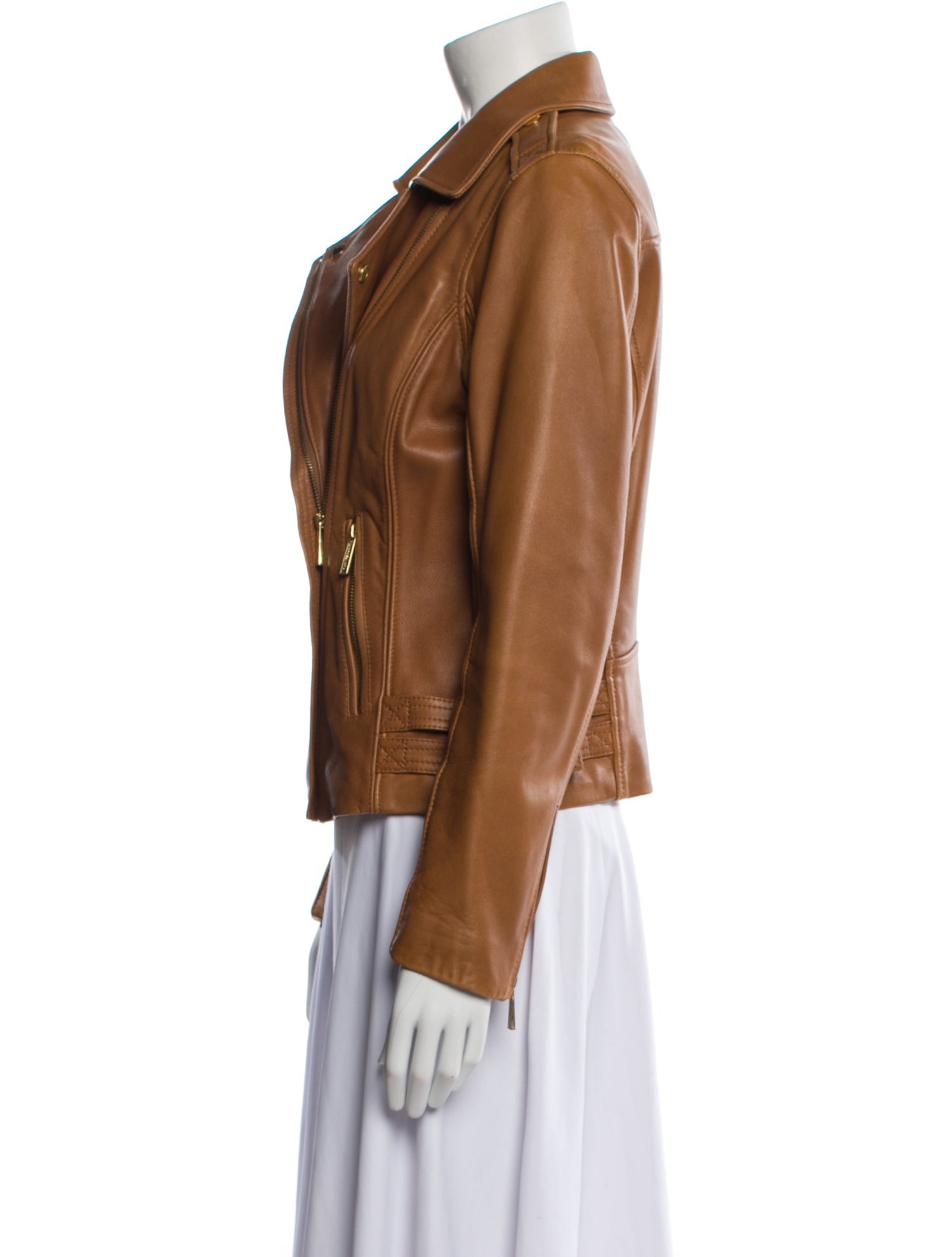Michael Michael Kors Leather Biker Jacket
